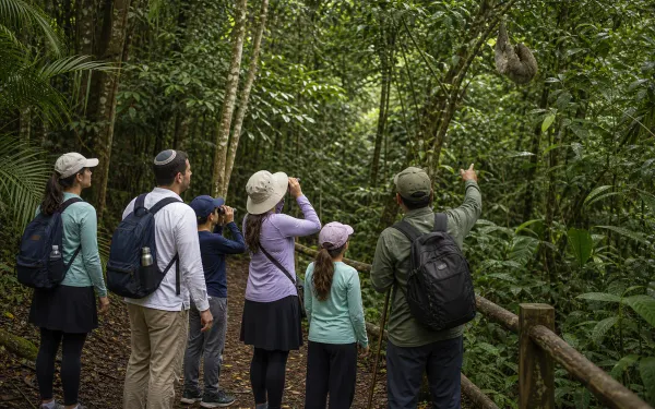 Wildlife spotting on a Metropolitan Natural Park trail