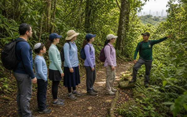 Guided rainforest trail hike in Metropolitan Natural Park