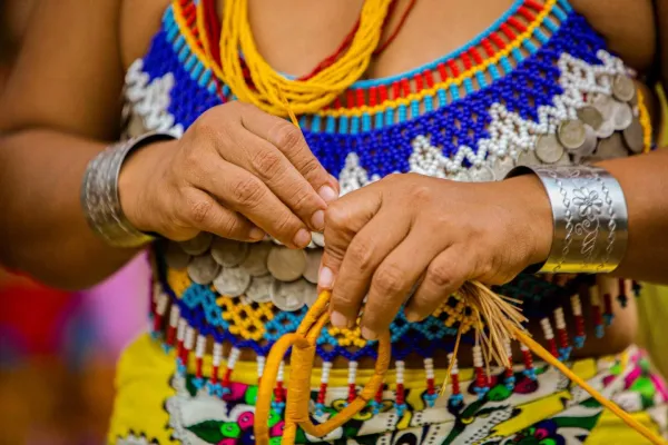 Handmade Embera crafts and artwork