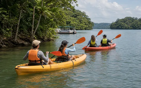 Kayaking on Gatun Lake at La Granja Camp and Adventure