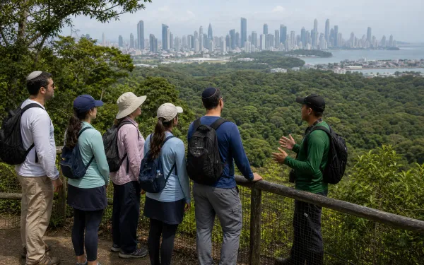 Panama City skyline view from Metropolitan Natural Park