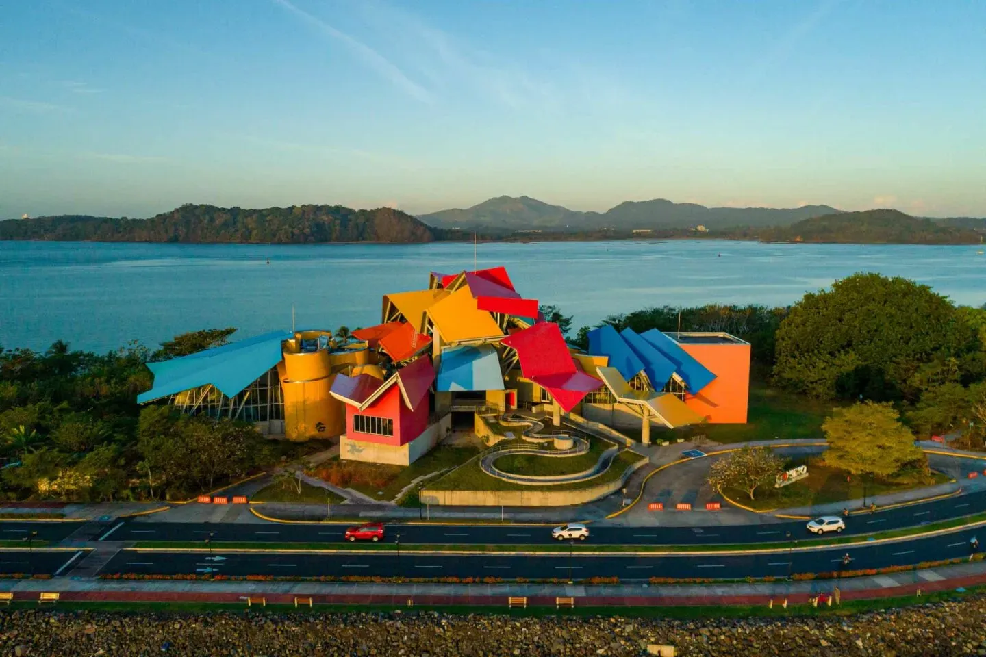 Colorful Frank Gehry-designed Biomuseo beside the Amador Causeway