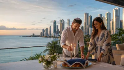Table de Shabbat avec vue sur Panama City
